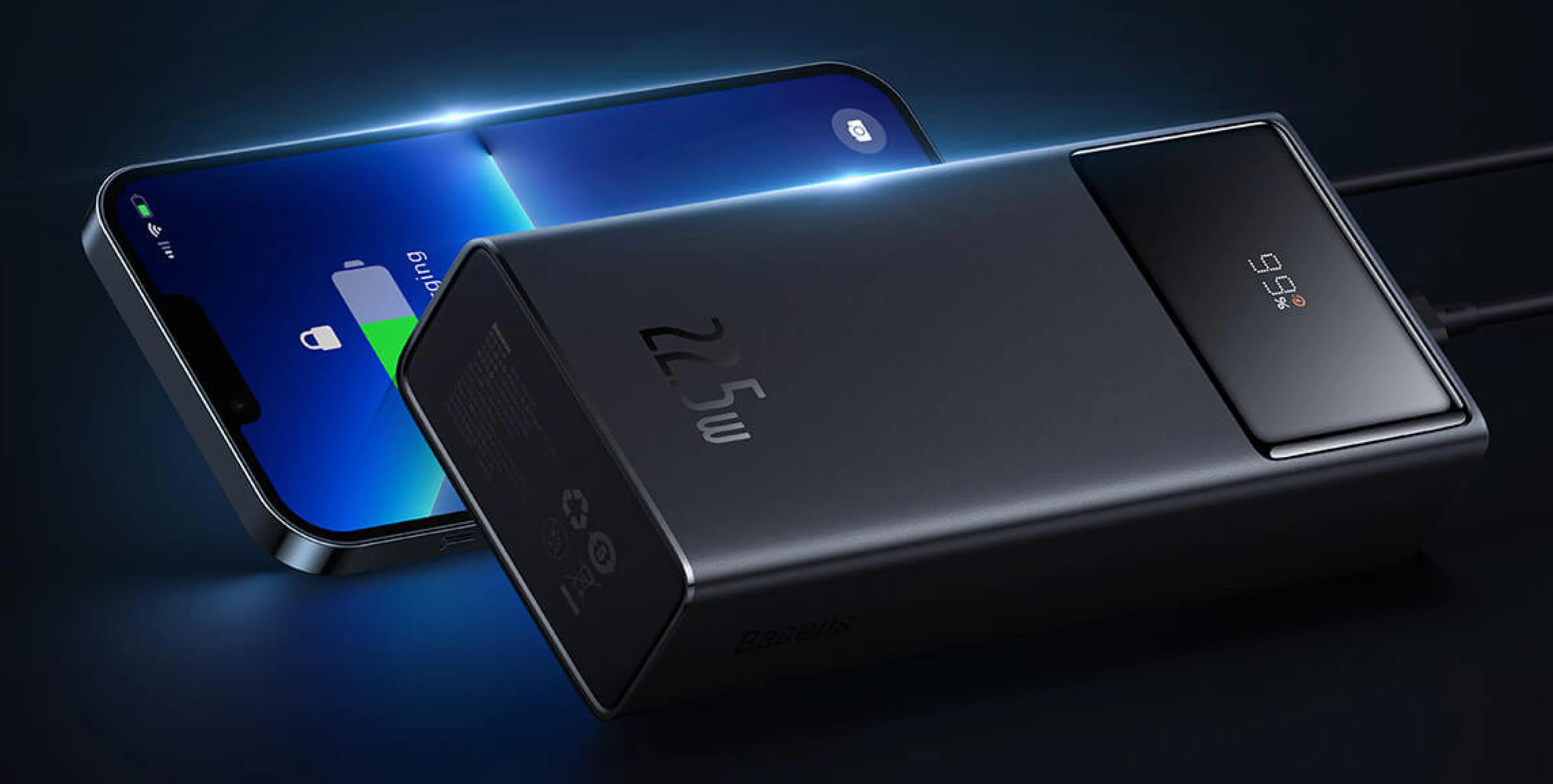 Зарядное устройство для Power Bank Baseus Star-Lord Digital Display Fast Charge 22.5W 30000mAh