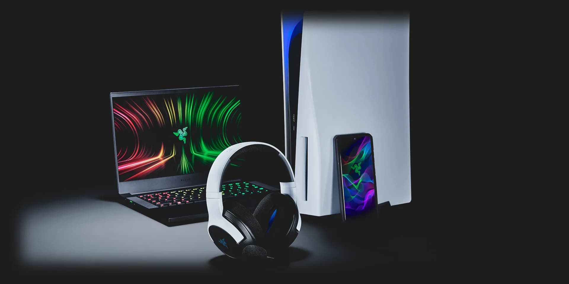 Игровая гарнитура RAZER Kaira Hyperspeed for PS5 (Black) (RZ04-03980200-R3G1) (UA)