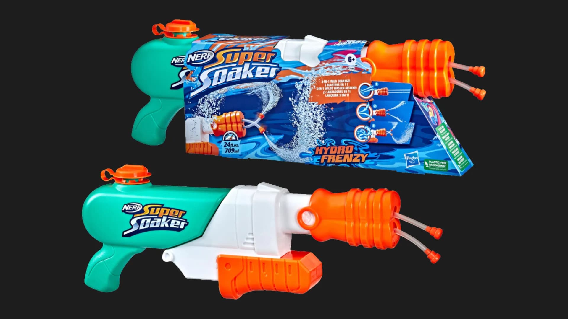 Водяной бластер Nerf Super Soaker Гидро Фринзи (F3891)