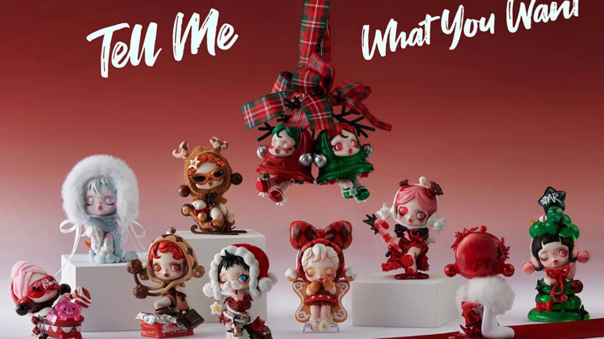 Коллекционная фигурка-сюрприз Pop Mart Skullpanda (Tell Me What You Want) (SPTW-01)