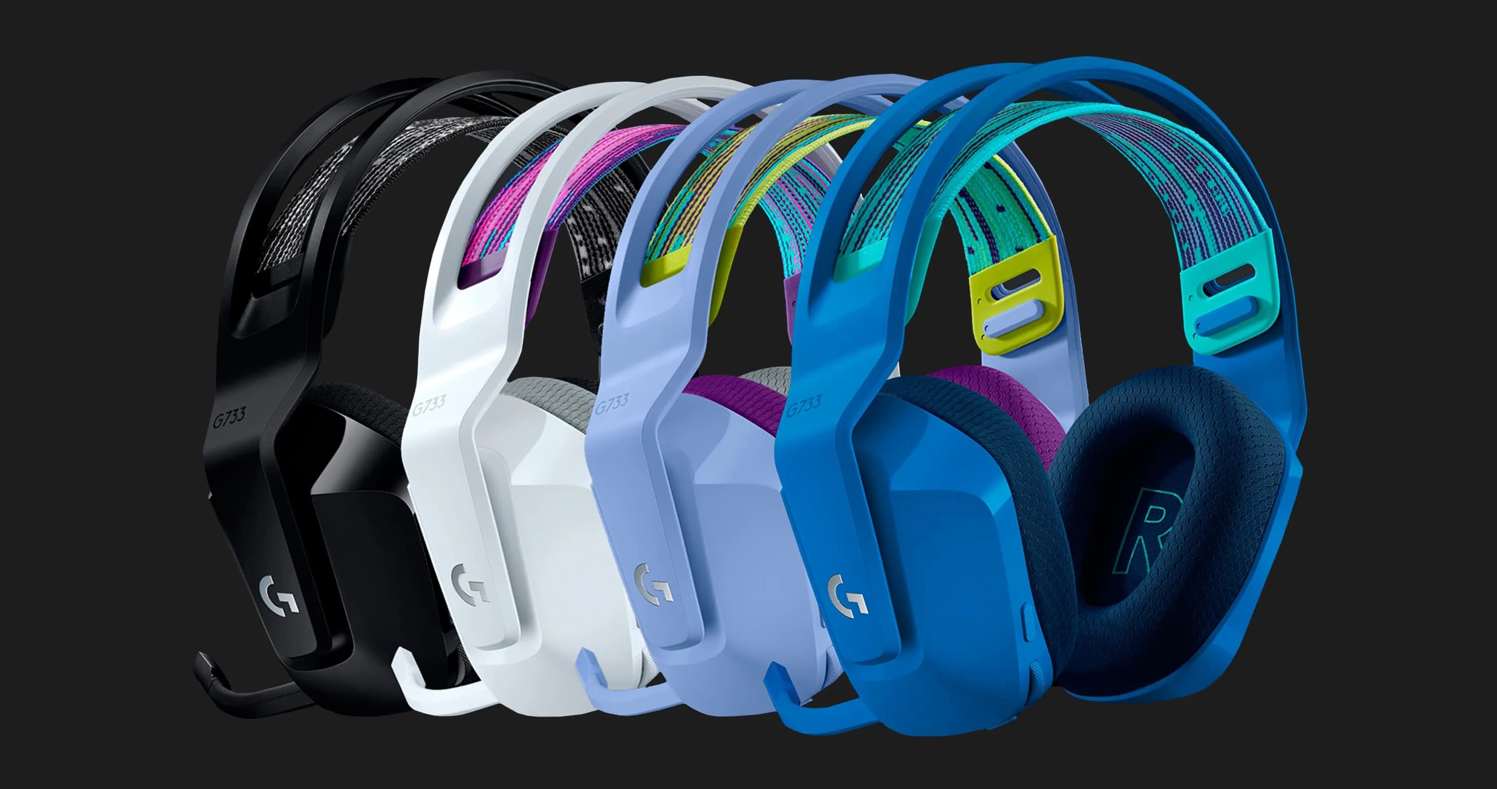 Игровые наушники Logitech G733 Lightspeed Wireless RGB Gaming Headset Blue (UA)