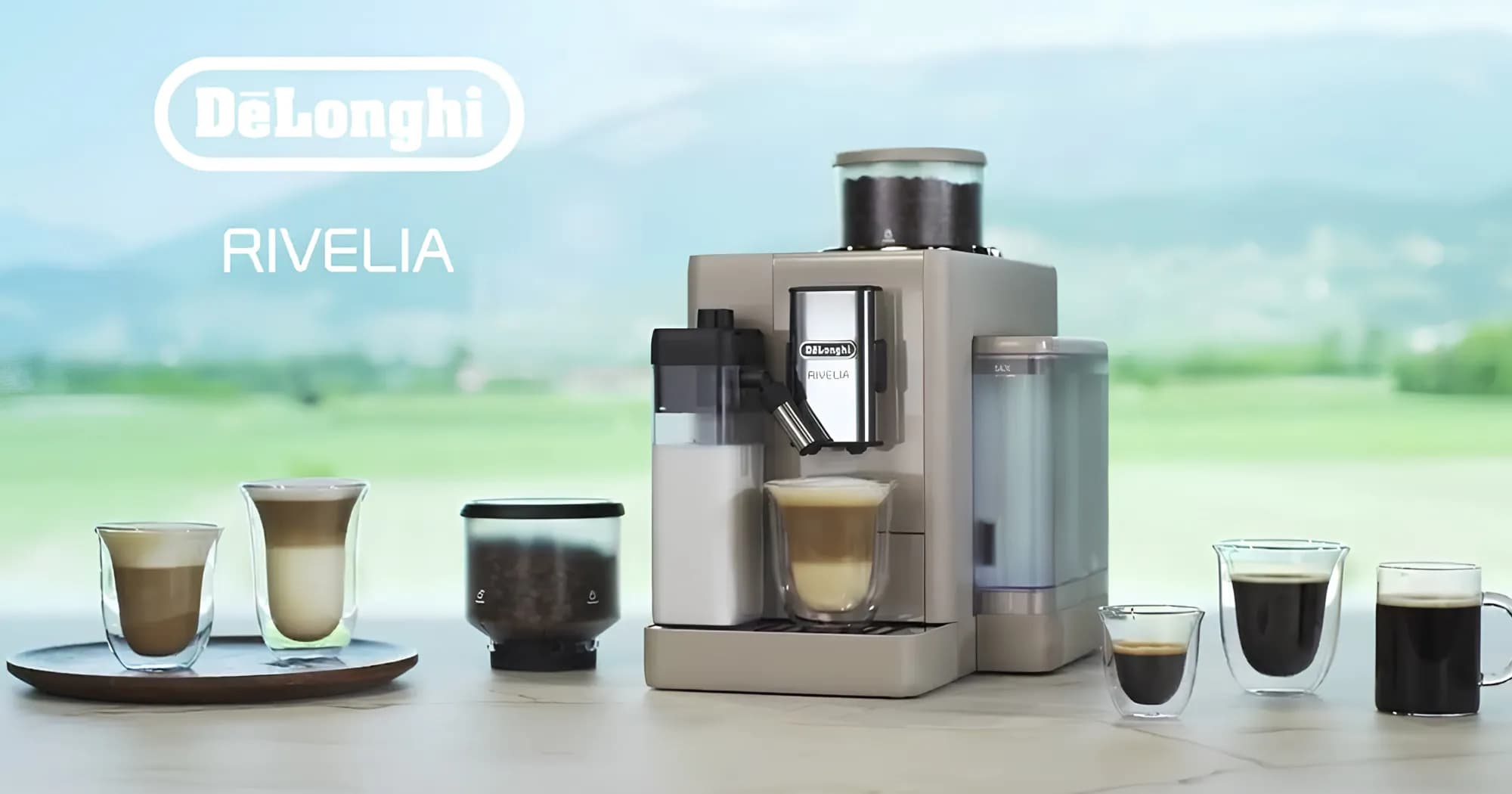 Кофемашина Delonghi Rivelia (Green/Black)