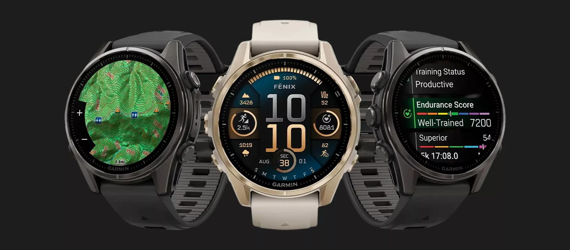 Garmin Fenix 8 43mm AMOLED Silver with Whitestone Silicone Band