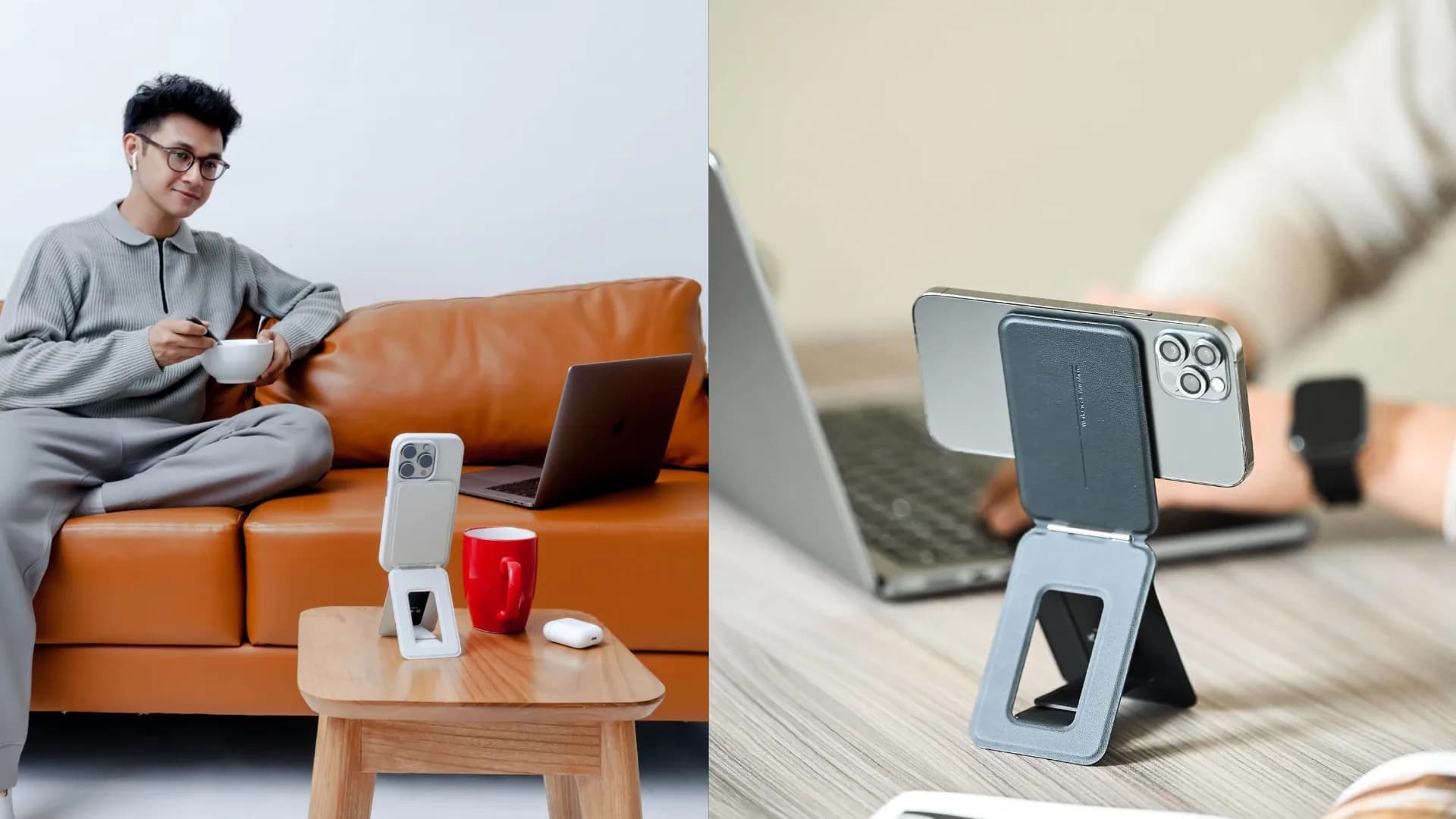 Штатив-подставка MOFT Tripod для iPhone (Cement)