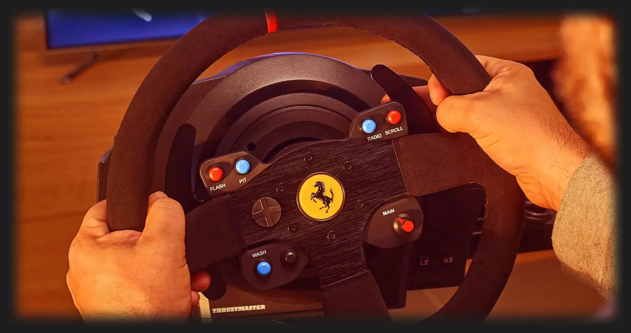 Комплект (руль, педали) Thrustmaster T300 Ferrari Integral RW Alcantara edition PS5/PC/PS4 (Black) (UA)