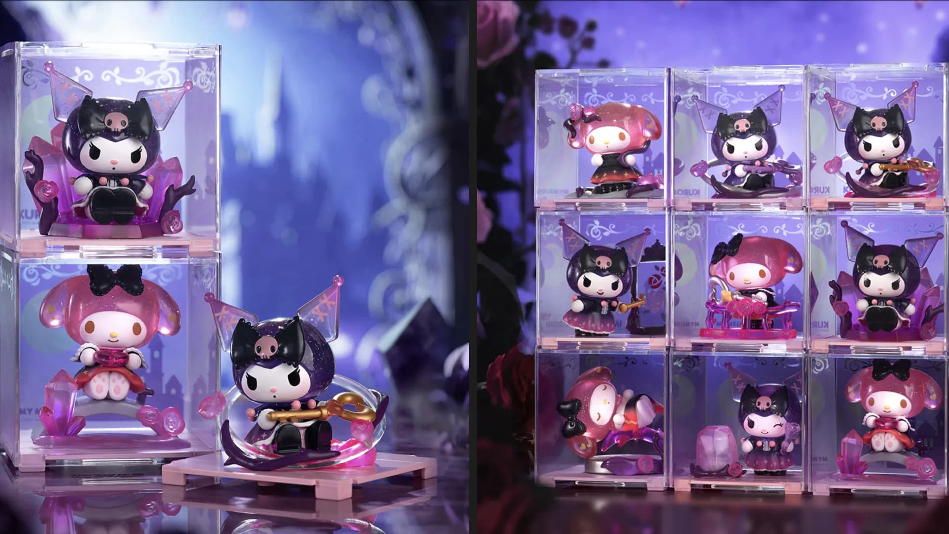 Фигурка-сюрприз Pop Top Kuromi & My Melody — Цветочная тайна (25WH-003)