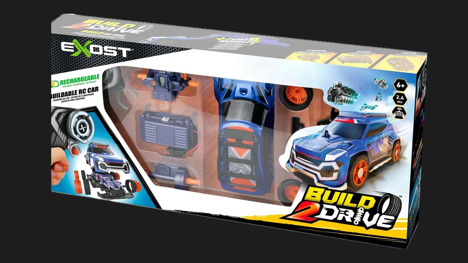 Игровой набор на р/у Silverlit Exost Build 2 Drive Super Sports 2,4 GHz (ГГц) (20702) (Blue)