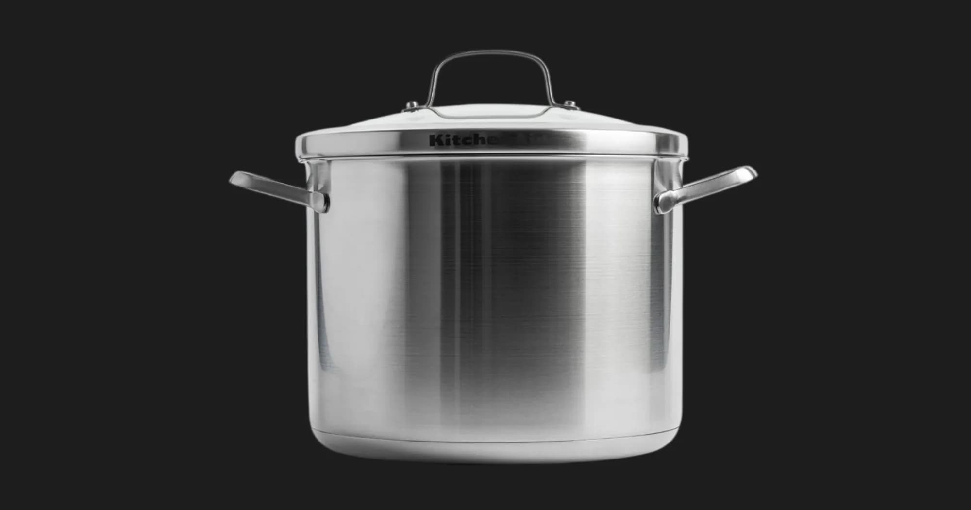 Кастрюля с крышкой KitchenAid Proline, 24 см, 8 л (Silver) (CC004785-001)