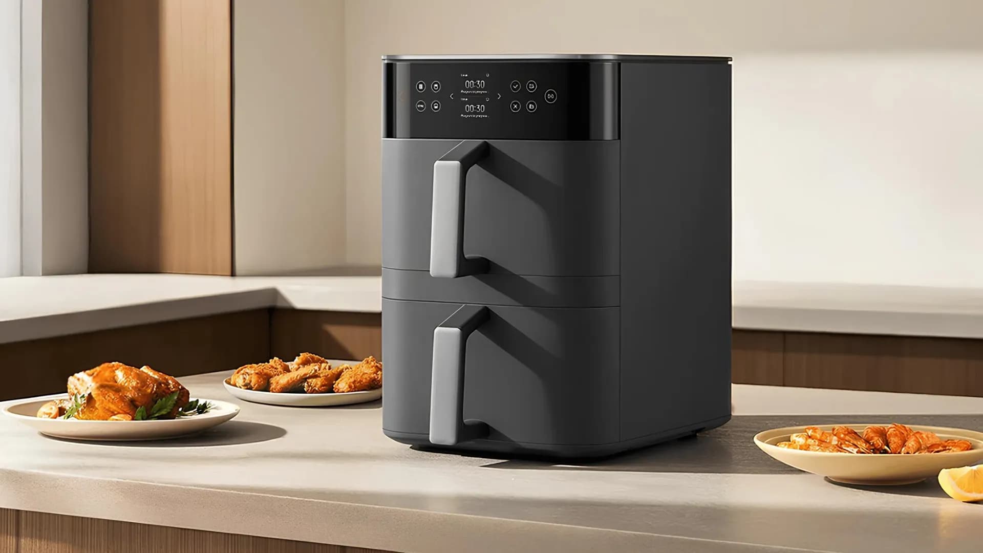 Мультипечь Xiaomi Smart Double Stack Air Fryer 12L (Black)