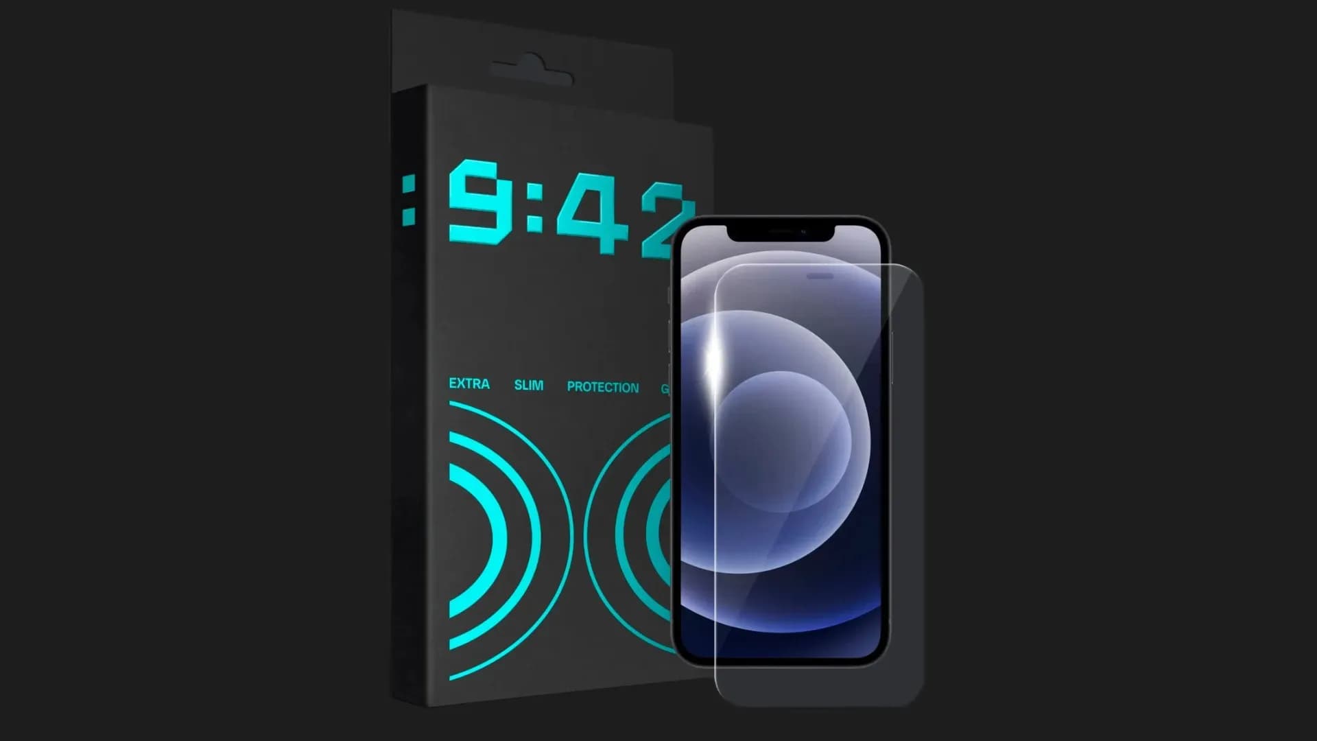 Защитное стекло 9:42 Slim для iPhone 17e/16e/14/13 Pro/13
