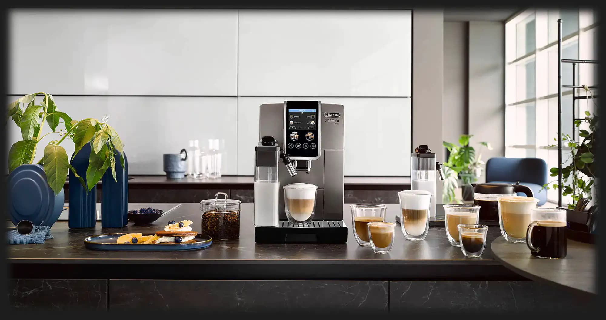 Кофемашина Delonghi Dinamica Plus (Gray/Black)