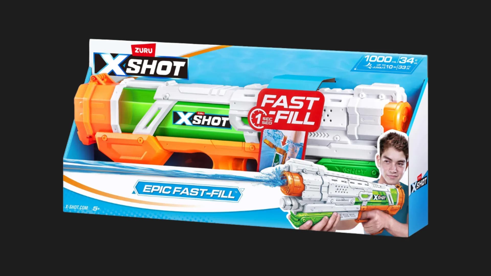 Водяной бластер X-Shot Warfare Fast Fill Large (56221R)