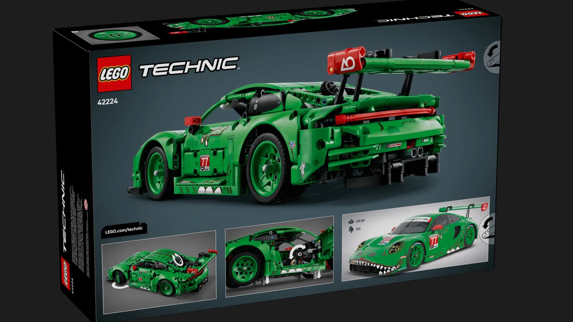 Конструктор LEGO Technic Автомобиль Porsche 911 GT3 R REXY AO Racing (42224)