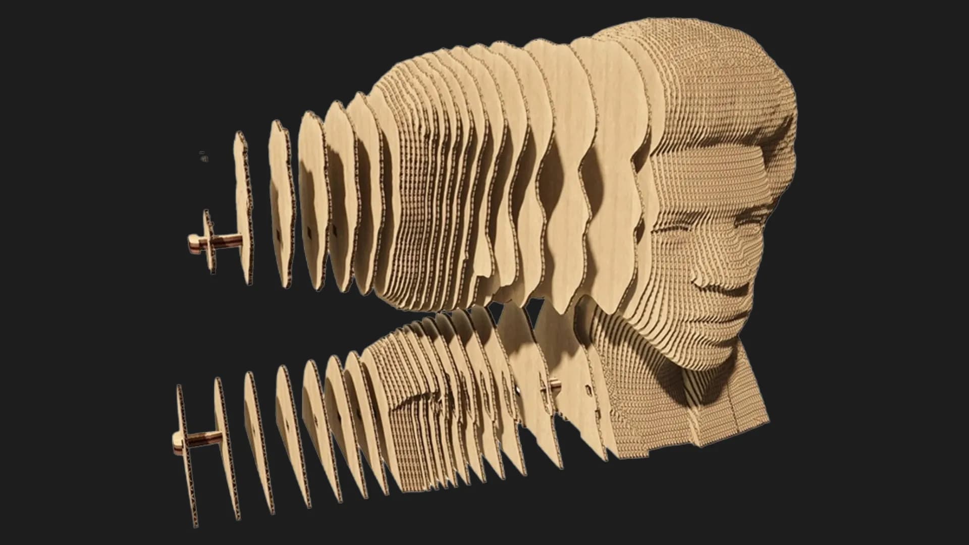 Картонный 3D пазл-конструктор Cartonic JIMI H (CARTMJMH)