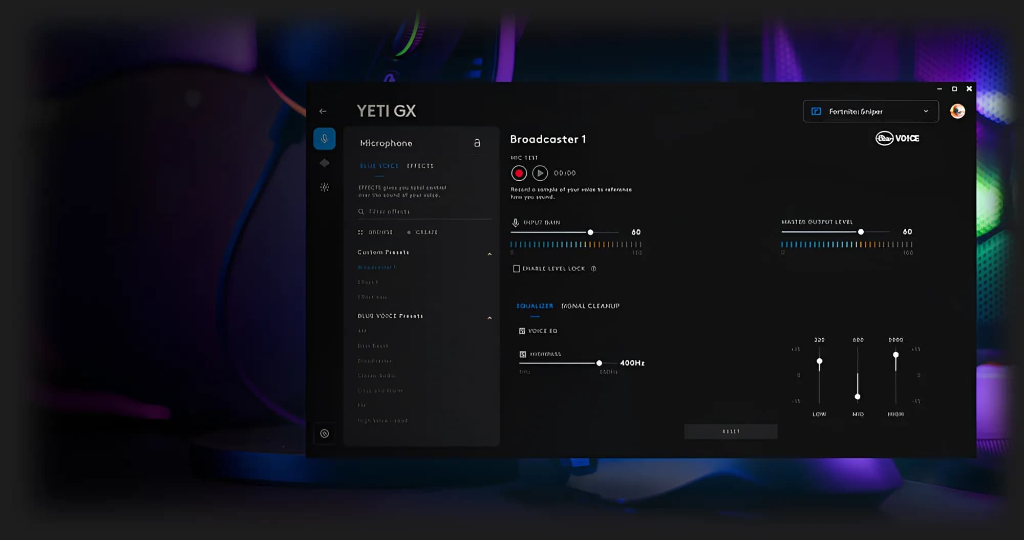 Микрофон Logitech Yeti GX Dynamic RGB Gaming Mic with Lightsync (Black) (UA)