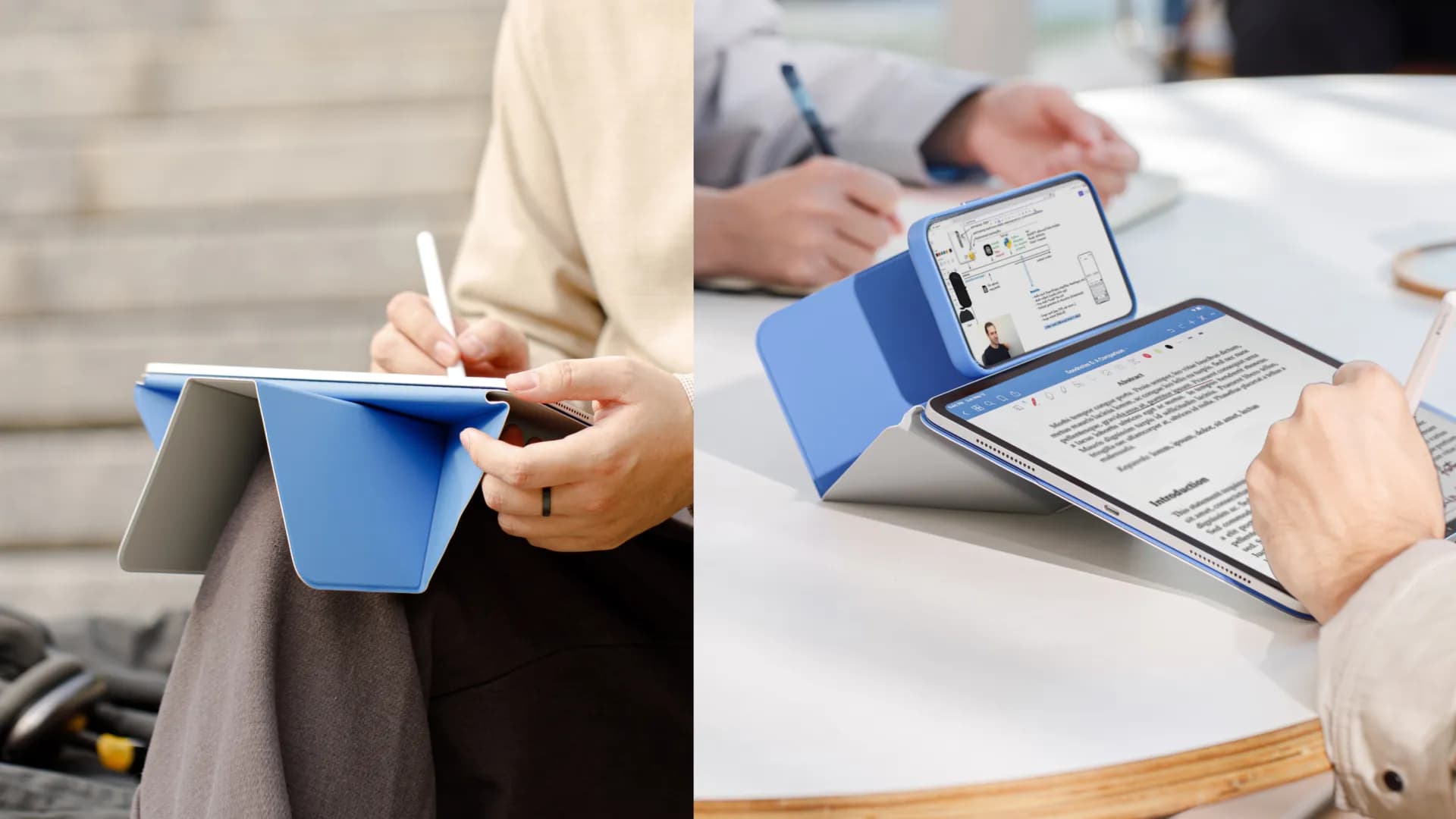 Чехол MOFT Dynamic Folio для iPad Air 13" M2/M3 (2024-2026) (Cement)