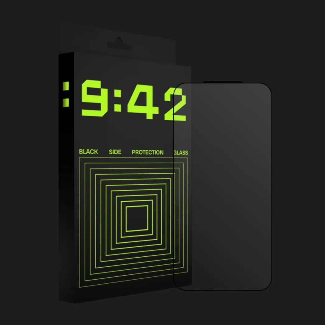 Защитное стекло 9:42 BlackSide для iPhone 17 Pro Max