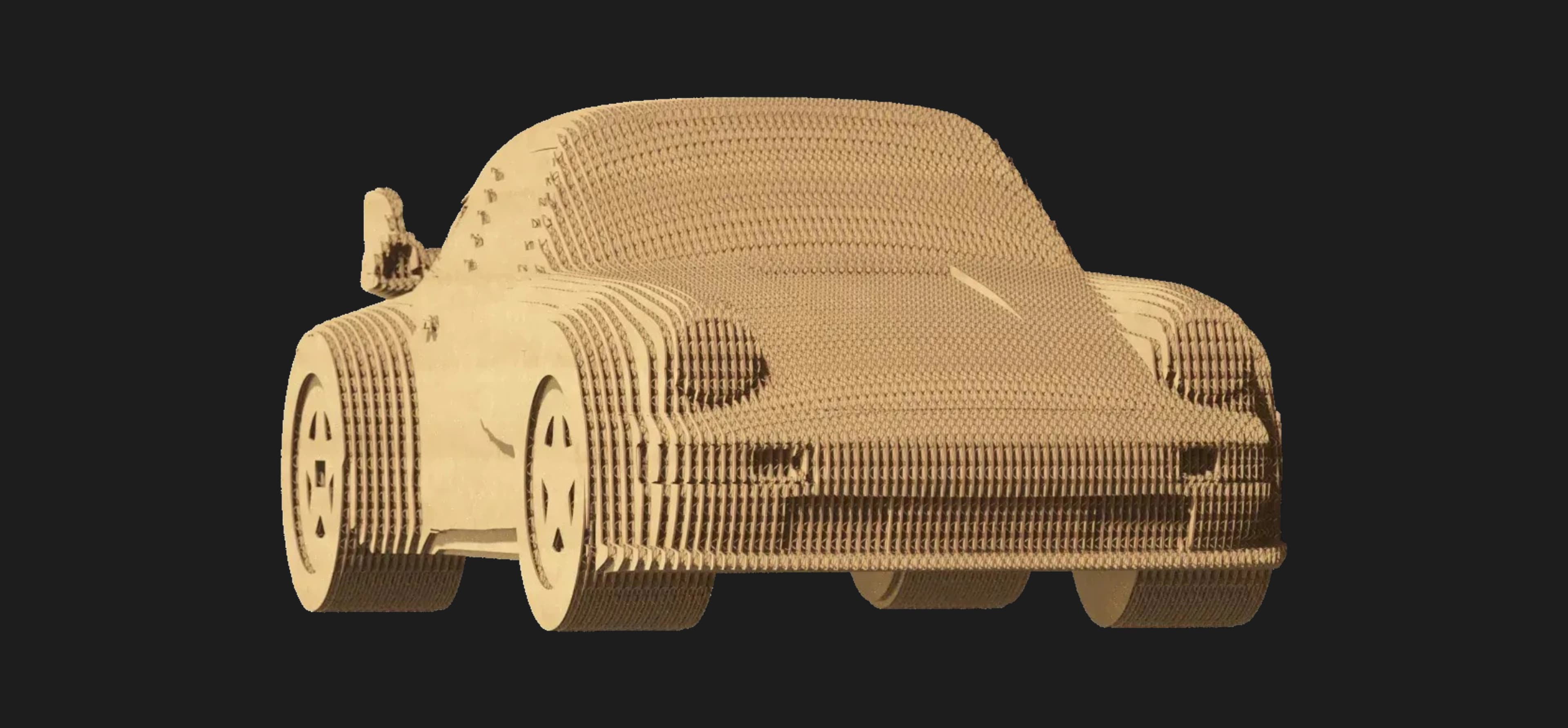 Картонный 3D пазл-конструктор Cartonic Порше 911 (Porsche 911) (CARTPOR)