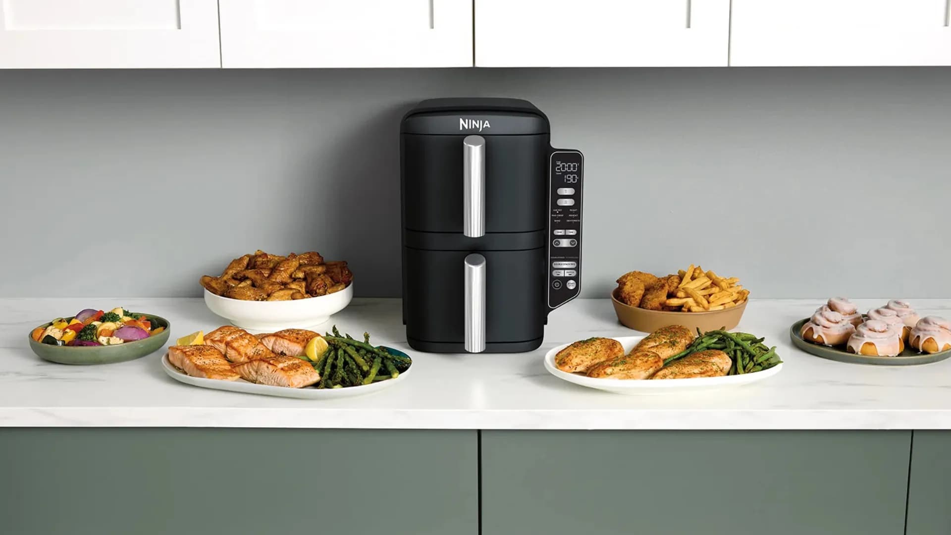 Мультипечь Ninja Double Stack 2-Level Air Fryer SL300EU
