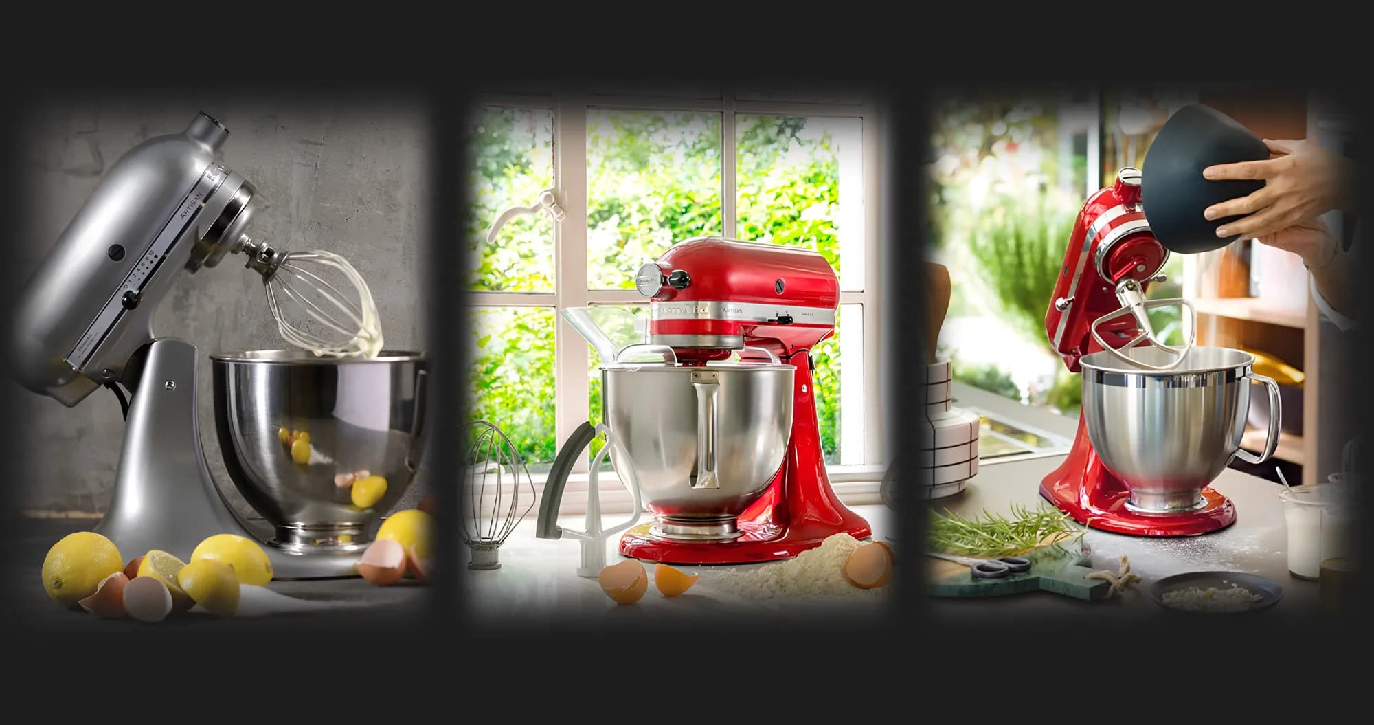 Планетарный миксер KitchenAid Artisan 4,3 л с откидным блоком (Chrome)