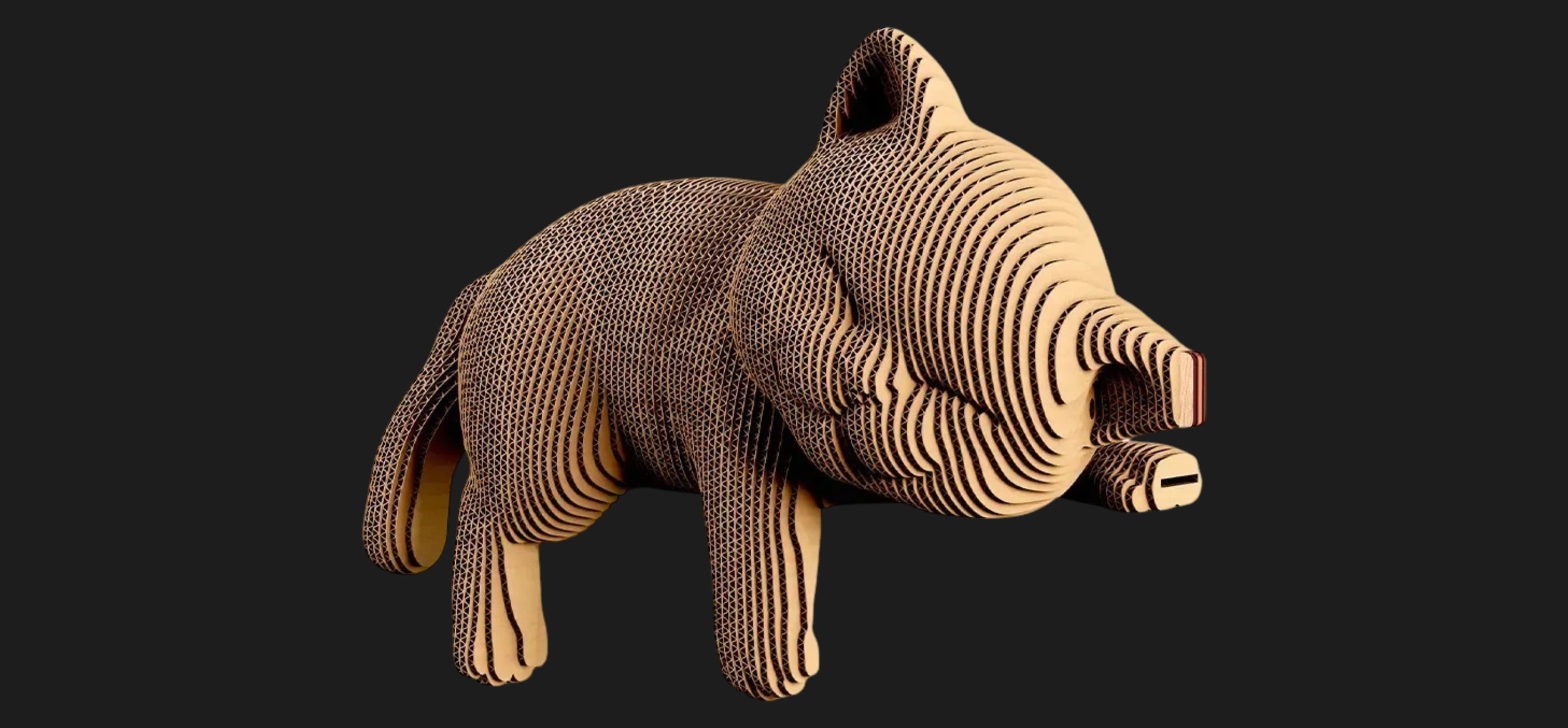 Картонный 3D пазл-конструктор Cartonic Sleepy kitten (CARTMNSLEEP)