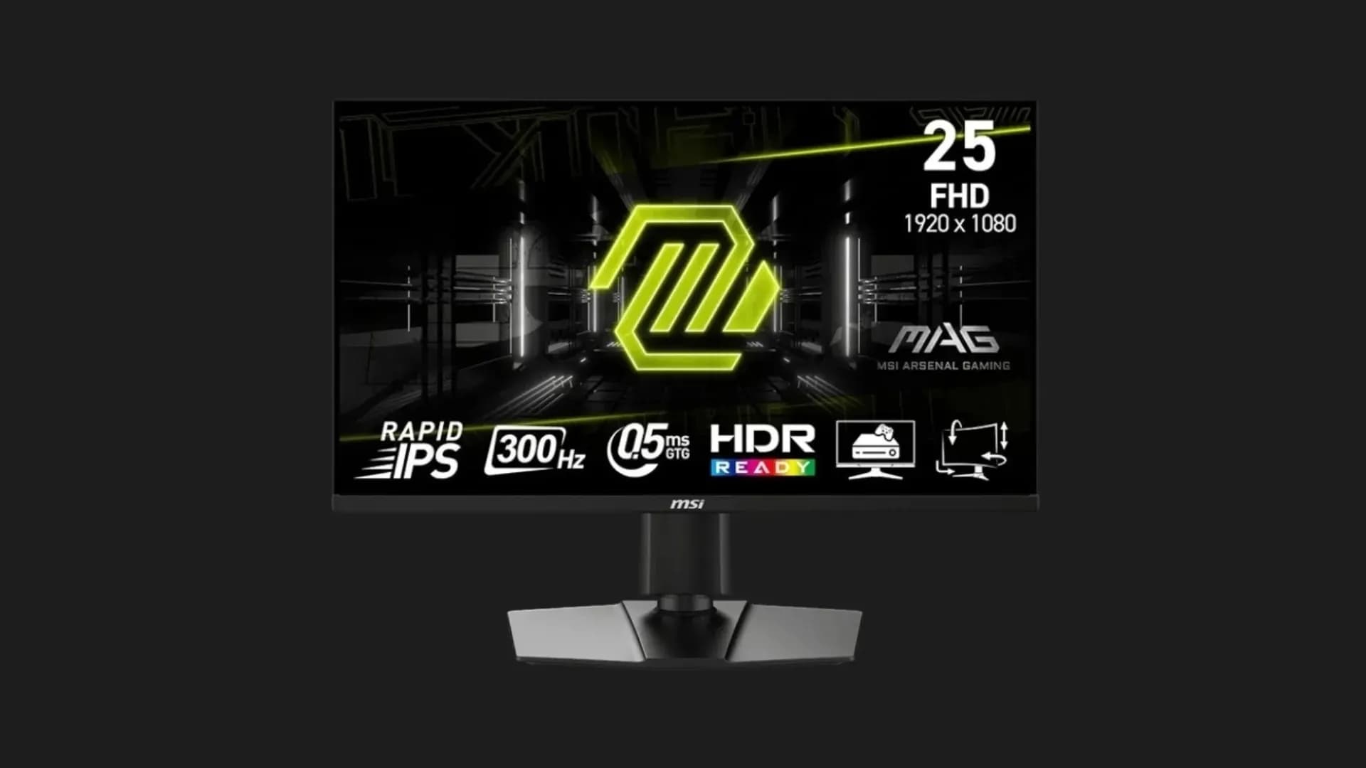 Монитор MSI 24.5" MAG 255PXF IPS 300Hz (UA)