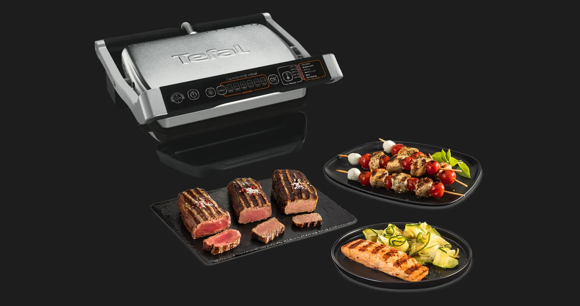 Гриль Tefal OptiGrill + Initial GC706D34