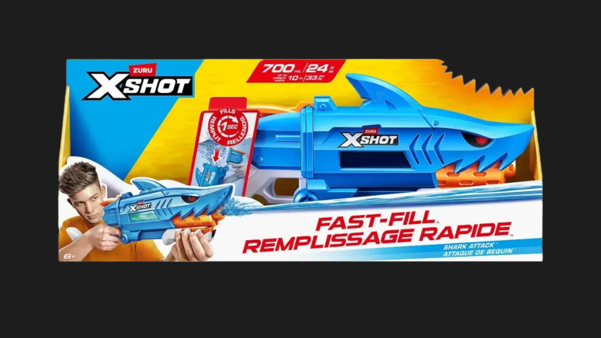 Водяной бластер X-Shot Fast Fill Shark (118195)