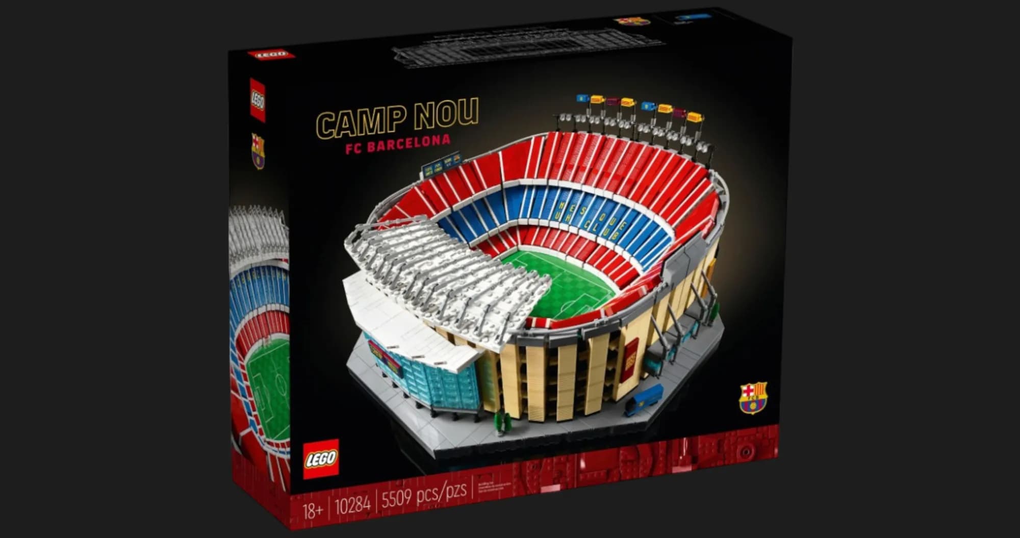 Конструктор LEGO Icons Стадион Камп-Ноу Футбольный клуб «Барселона» (10284)