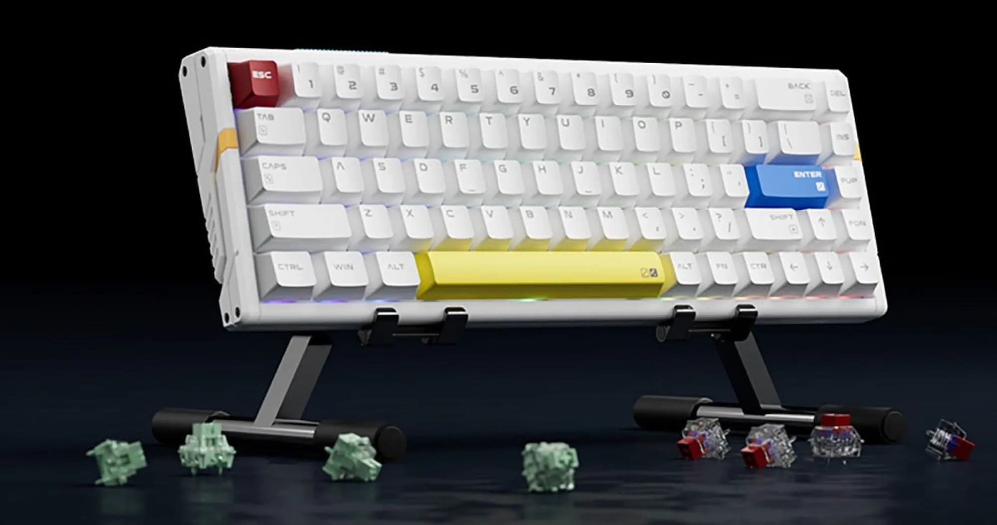 Игровая клавиатура ATK RS6 Ultra Aluminum Hall Effect ENG (White Shadow) Warrior (UA)