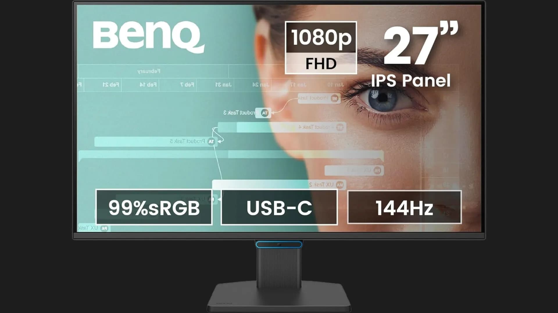Монитор BenQ 27" GW2790C IPS 144Hz 9H.LNPLB.QBE (UA)