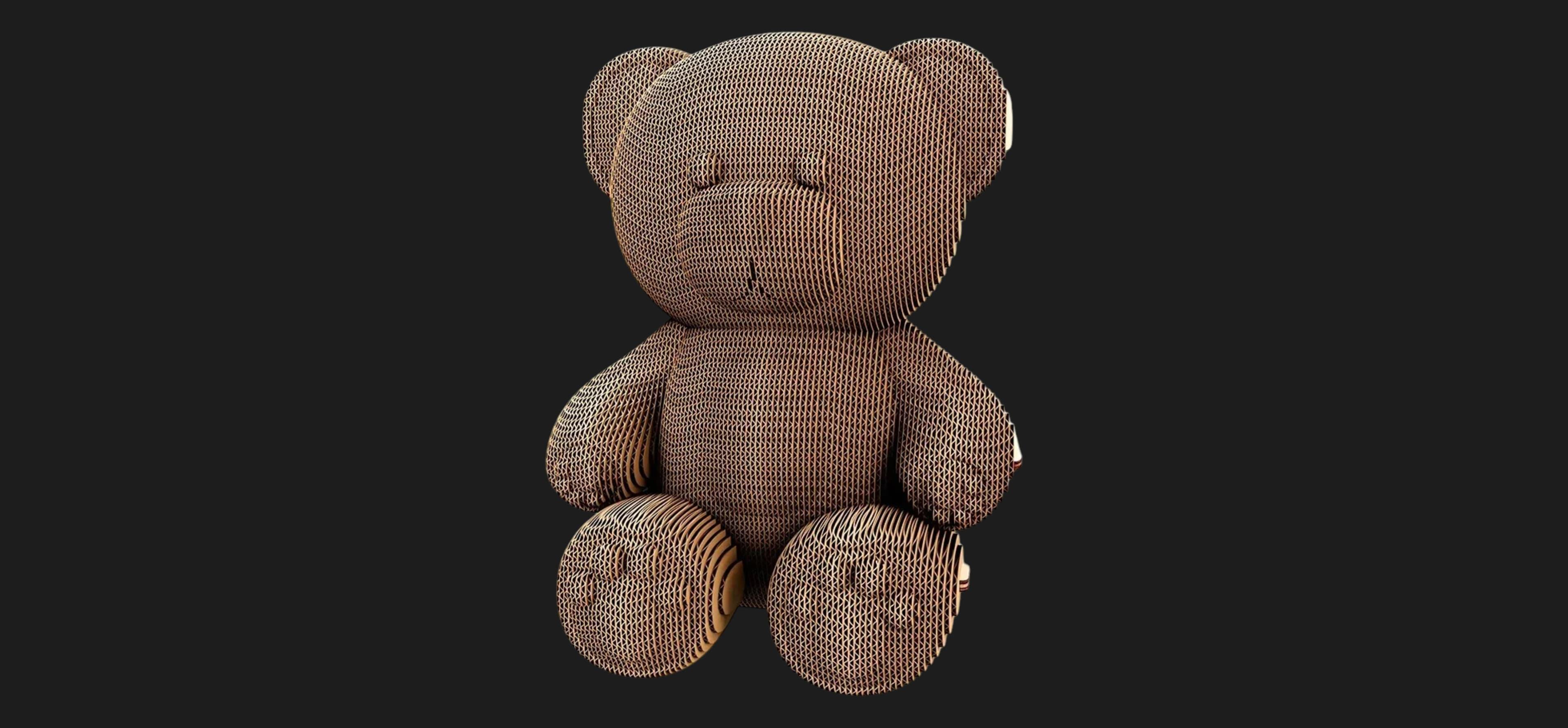 Картонный 3D пазл-конструктор Cartonic Плюшевый Мишка (Teddy bear) (CARTTEDDY)