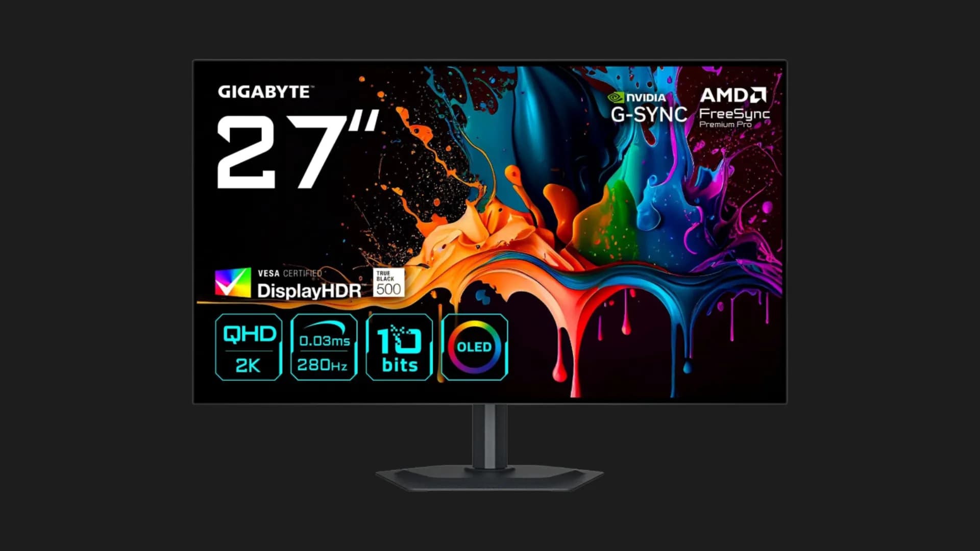 Монитор GIGABYTE 27" MO27Q28G OLED 280Hz (UA)