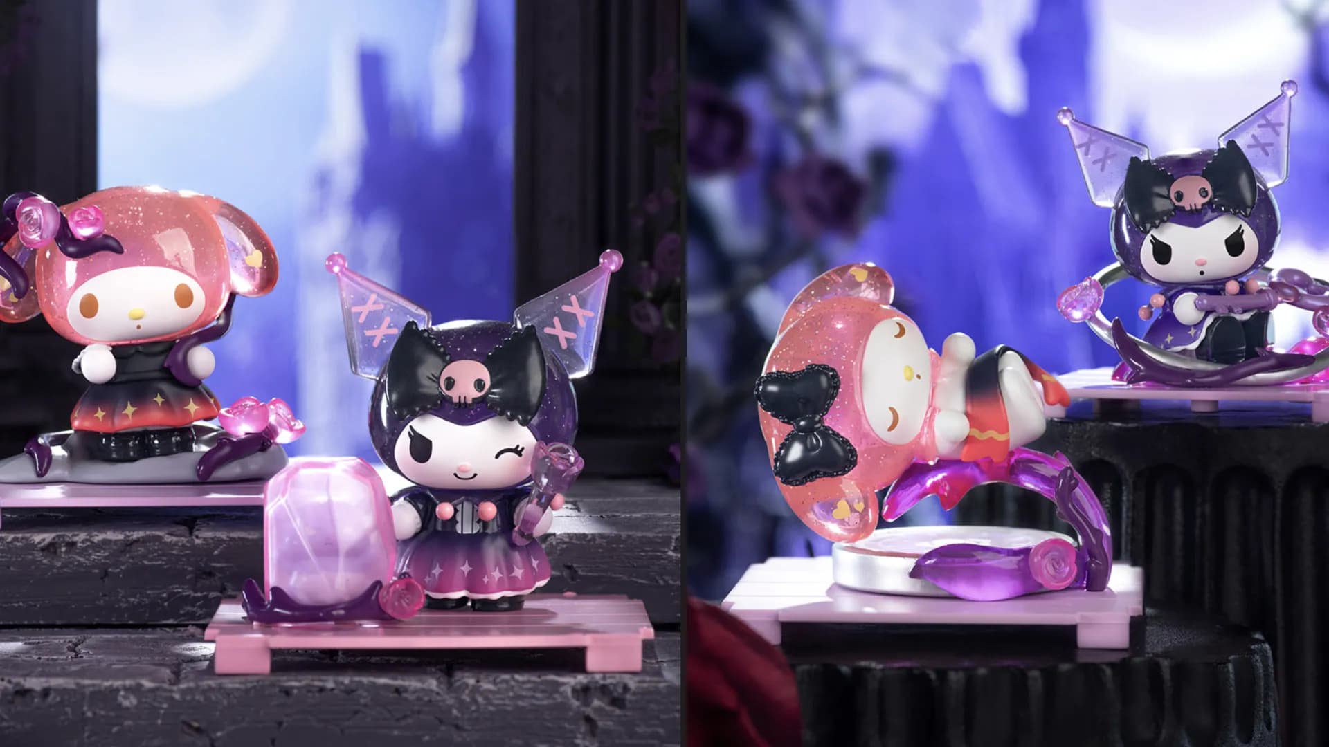 Фигурка-сюрприз Pop Top Kuromi & My Melody — Цветочная тайна (25WH-003)