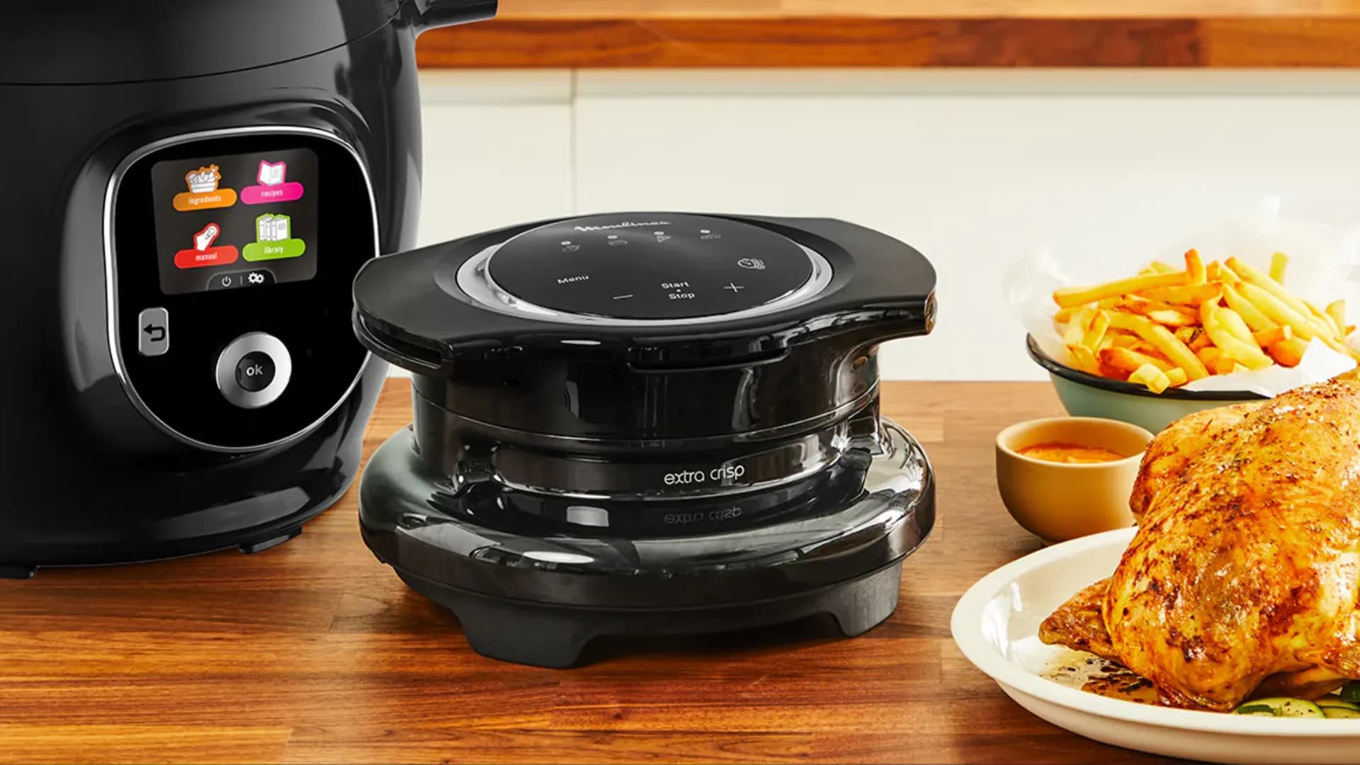 Мультиварка-скороварка Tefal Cook4me+ Connect CY855830