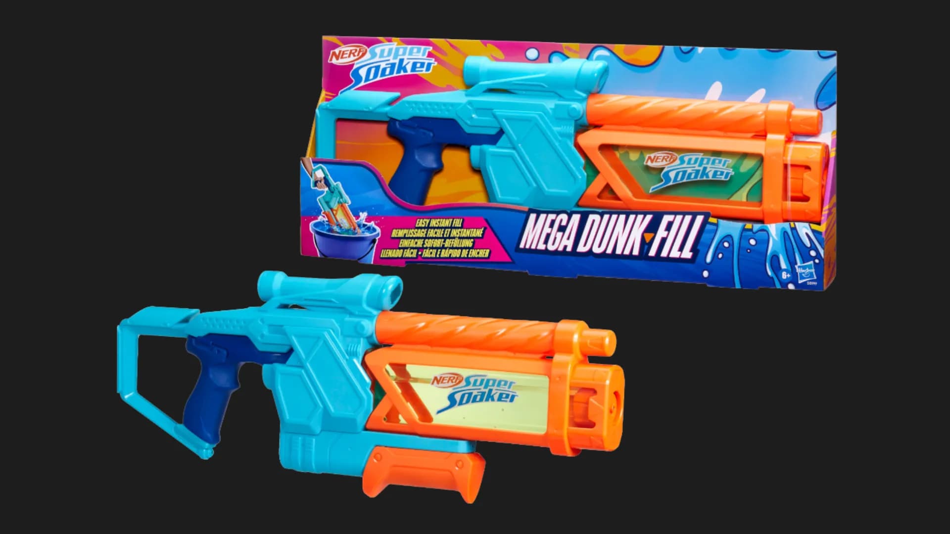 Водяной бластер Nerf Super Soaker Мега Данк Фил (G0999)