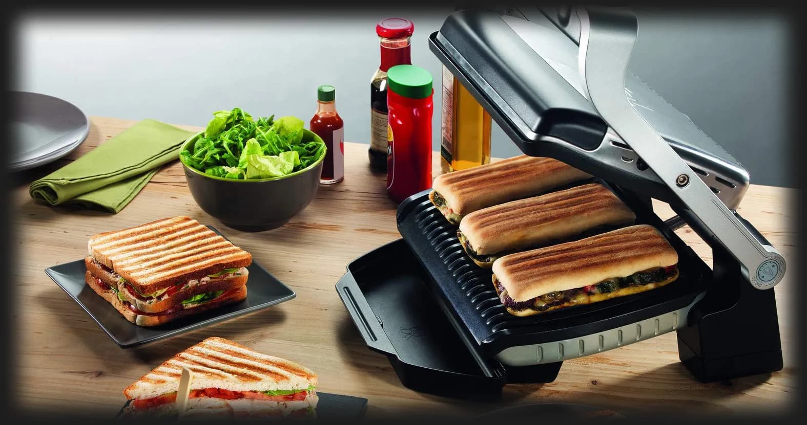 Гриль Tefal OptiGrill + Waffles GC716D12