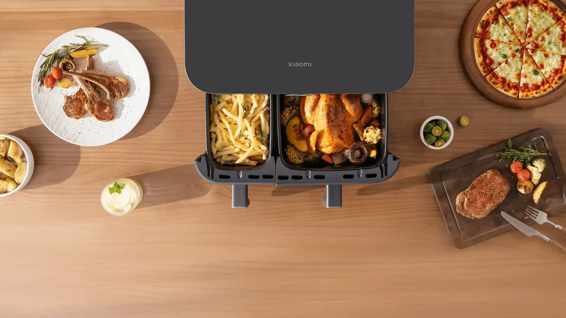 Мультипечь Xiaomi Dual Zone Air Fryer 10L (Black)