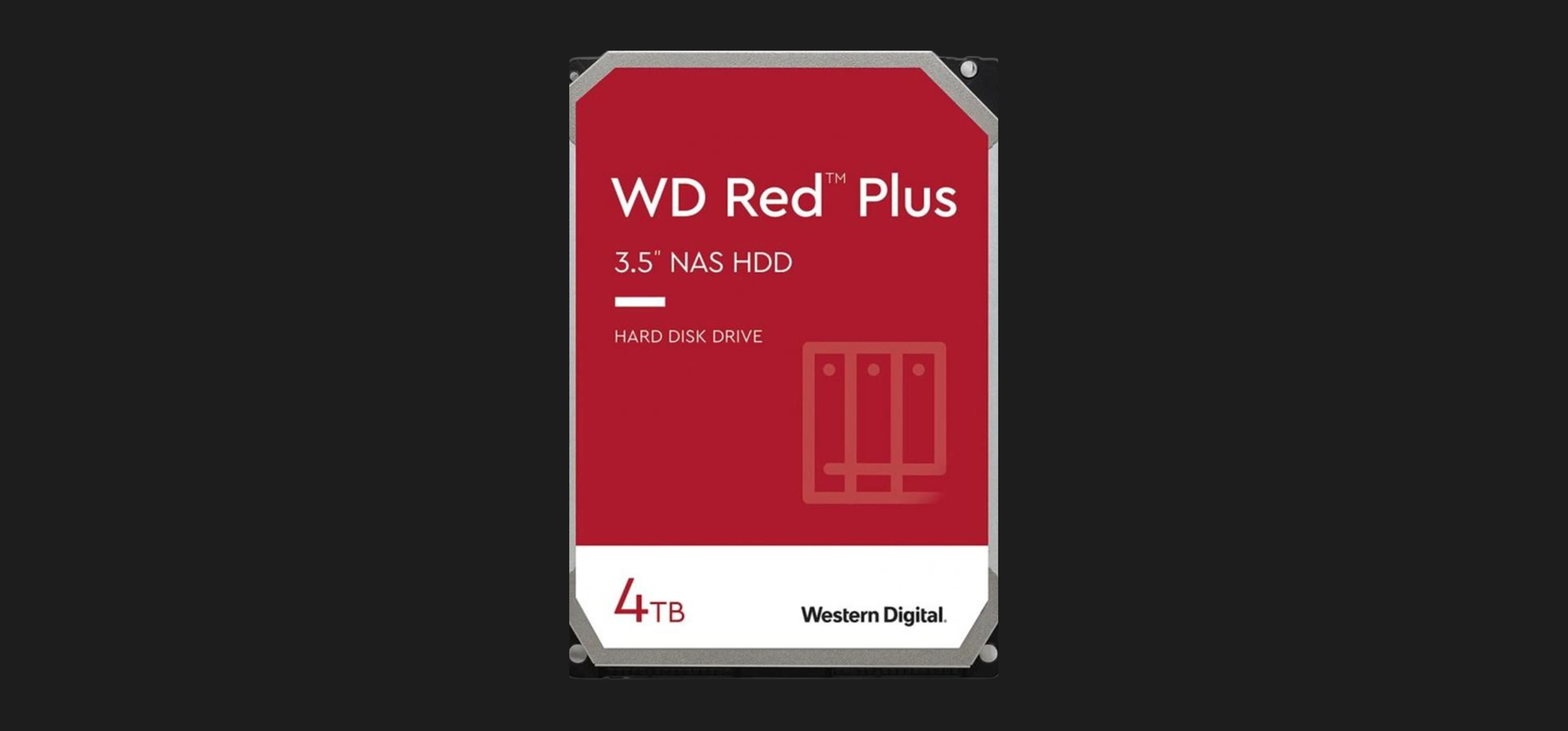 Жесткий диск Western Digital Red Plus 4TB 3.5" 256MB 5400rpm (WD40EFPX)
