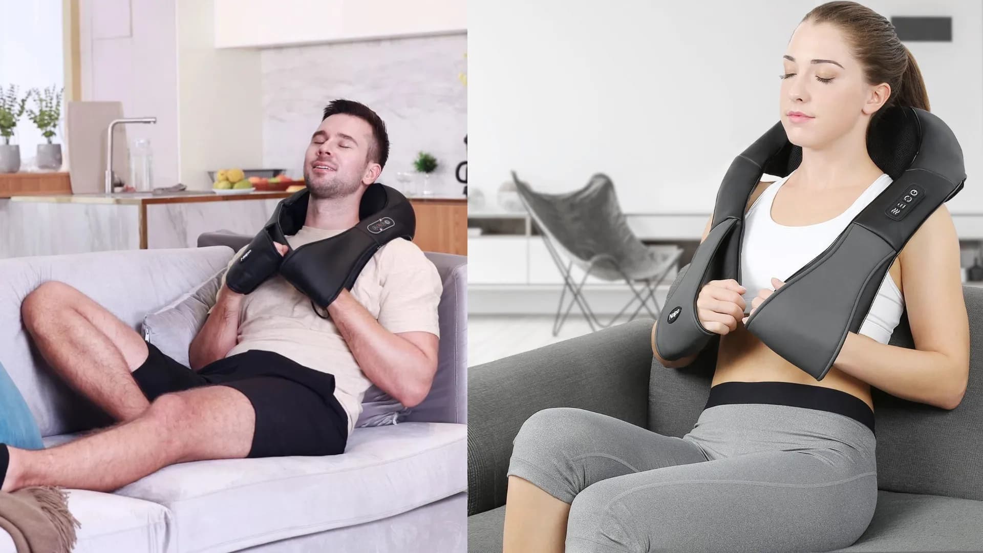 Массажер для плеч и шеи Naipo Shoulder/Neck (Black) (MGS-150DC)