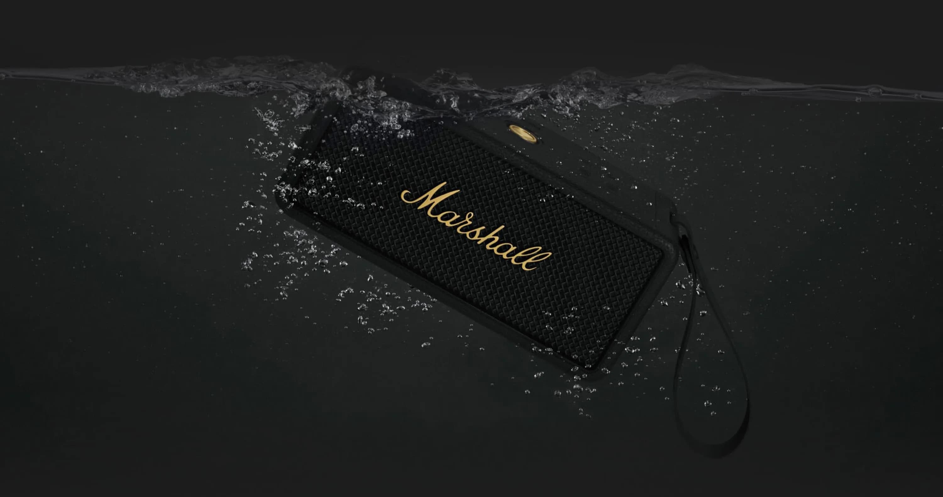 Акустика Marshall Portable Speaker Middleton (Black and Brass)