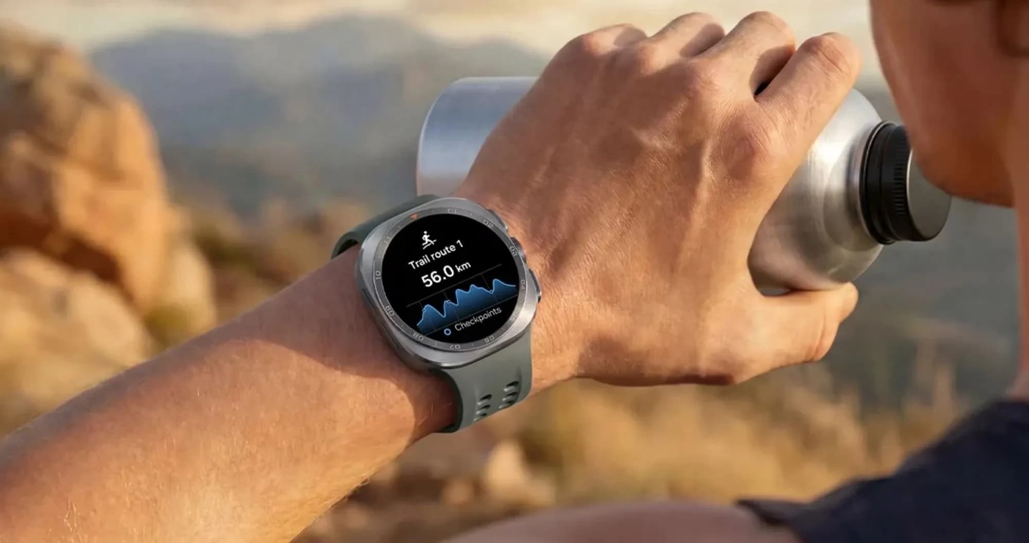 Смарт-часы Samsung Galaxy Watch Ultra 2 47mm Titanium Gray LTE with Black Marine Band (SM-L715FZKA) (Standard)