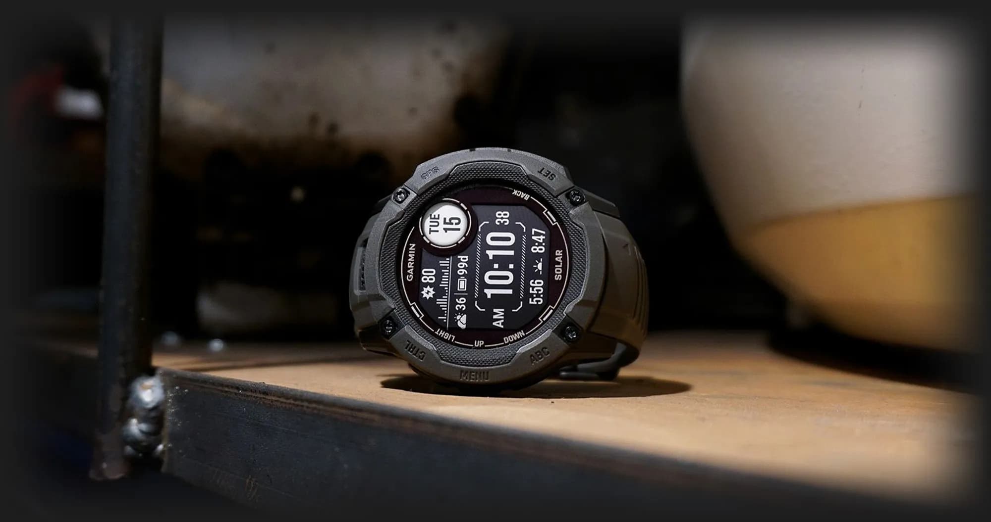 Garmin Instinct 2X Solar Whitestone