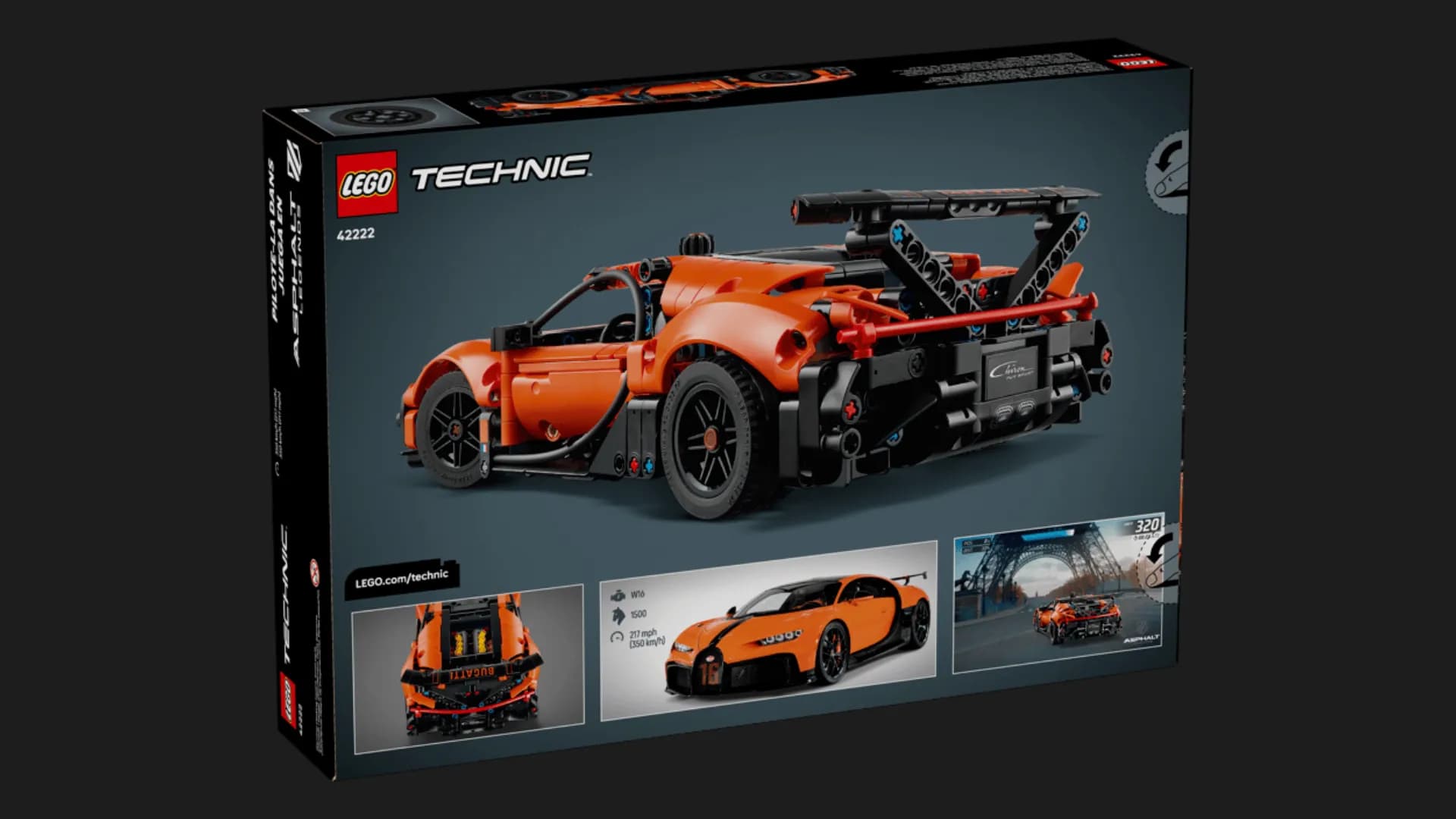 Конструктор LEGO Technic Гиперкар Bugatti Chiron Pur Sport (42222)