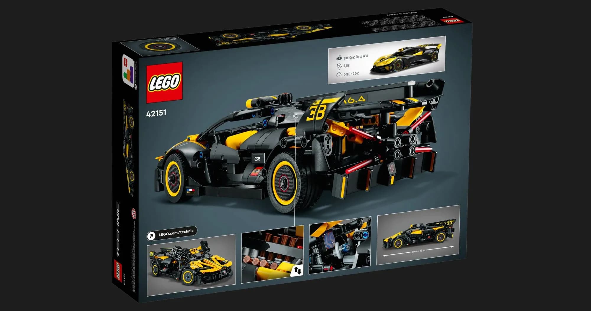 Конструктор LEGO Technic Бугатти Болид (42151)