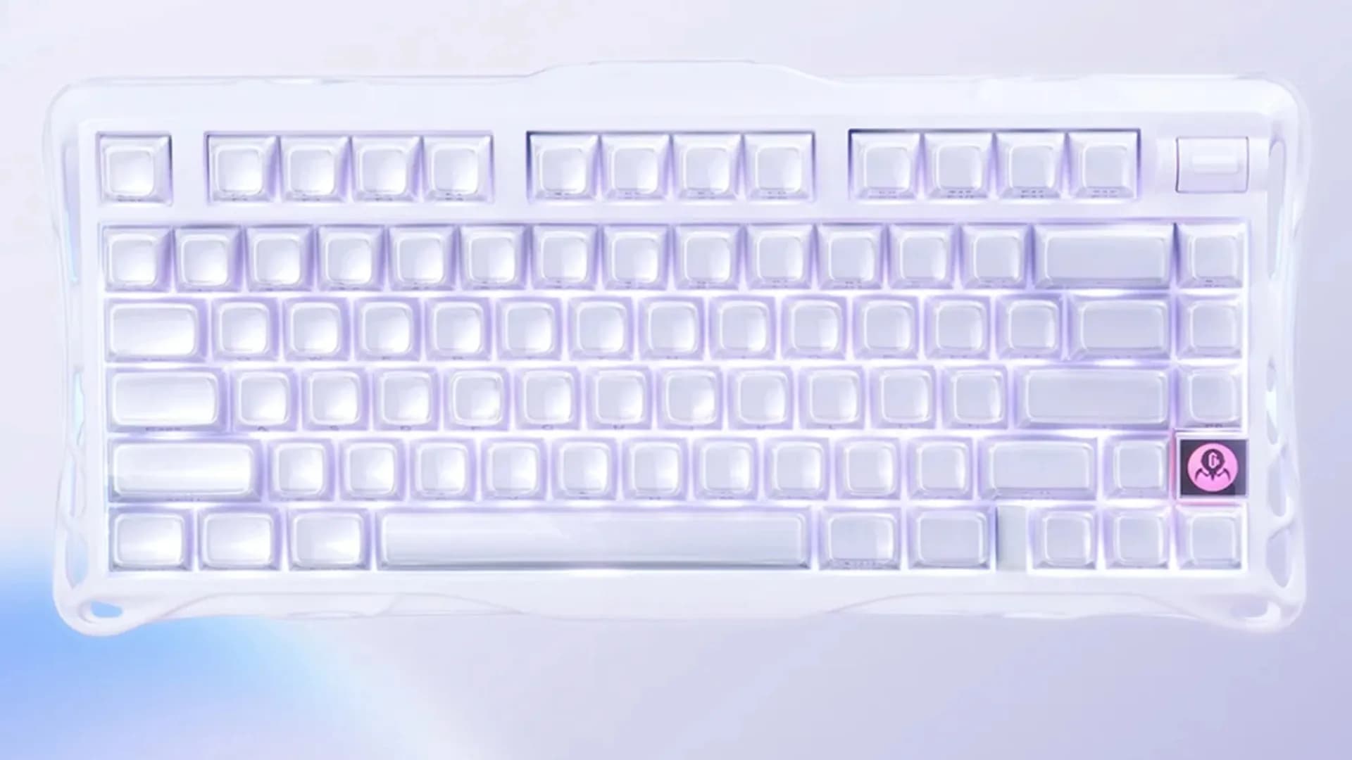 Клавиатура механическая GravaStar Mercury K1 80keys GravaStar x Kailh Cheery Pink BT/WL/USB (Lavender Violet) (GSK1_PL)