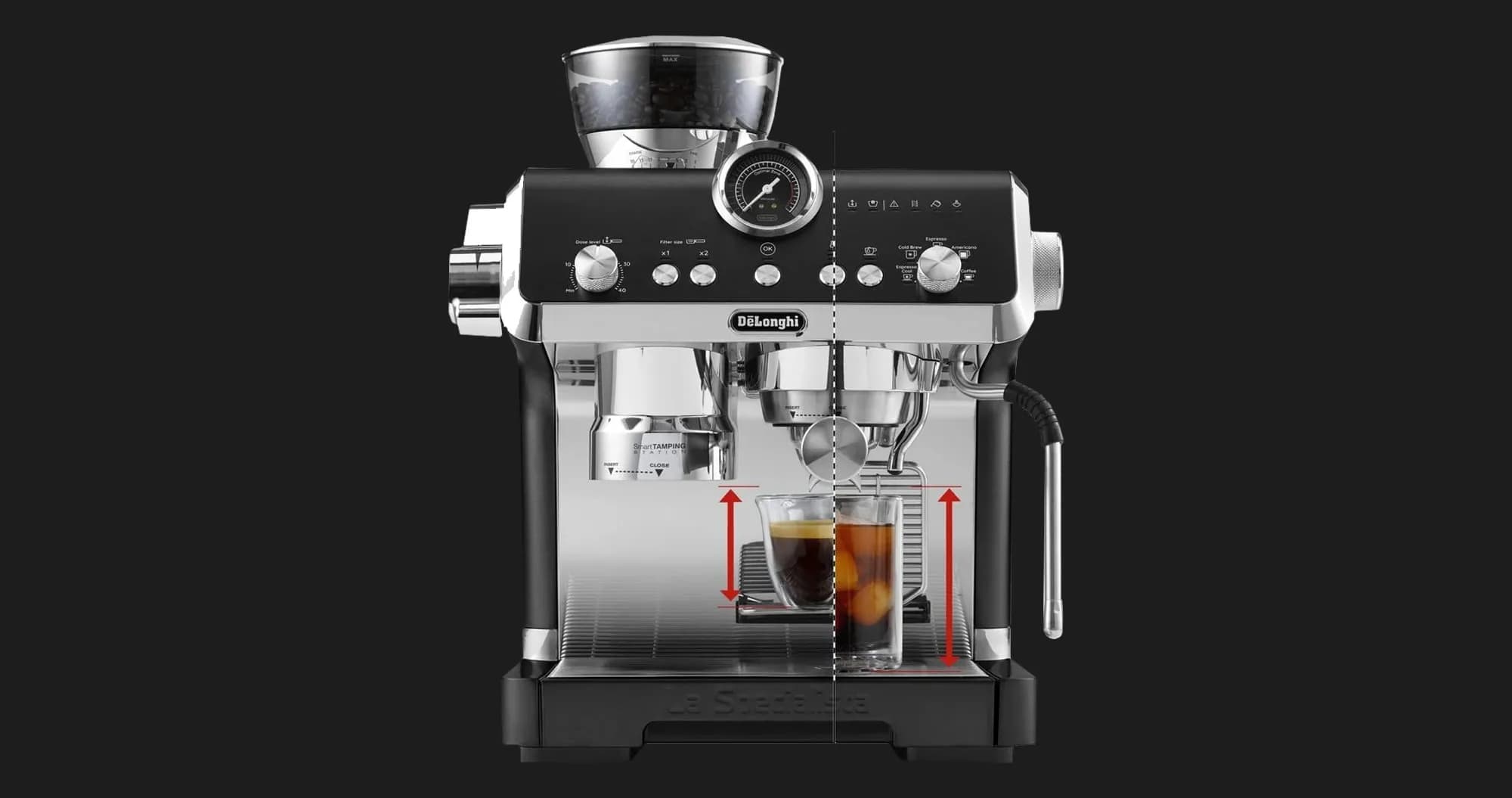 Рожковая кофеварка DeLonghi EC 9555 BK (Black)