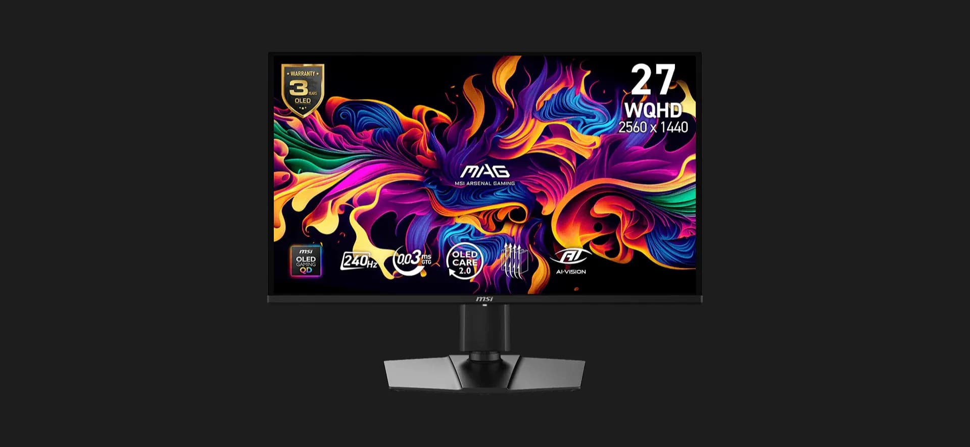 Монитор MSI 27" MAG 274QP X24 OLED 240Hz (UA)