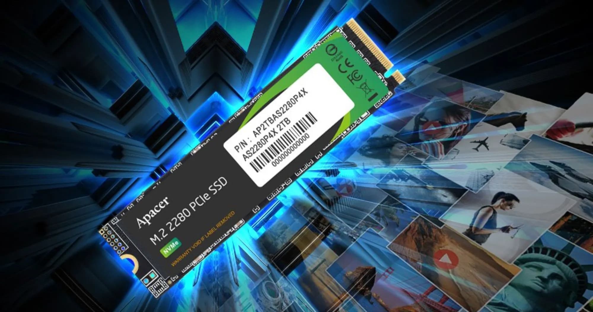 Накопитель SSD Apacer AS2280P4X 256GB NVMe PCIe 3.0 (AP256GAS2280P4X-1)