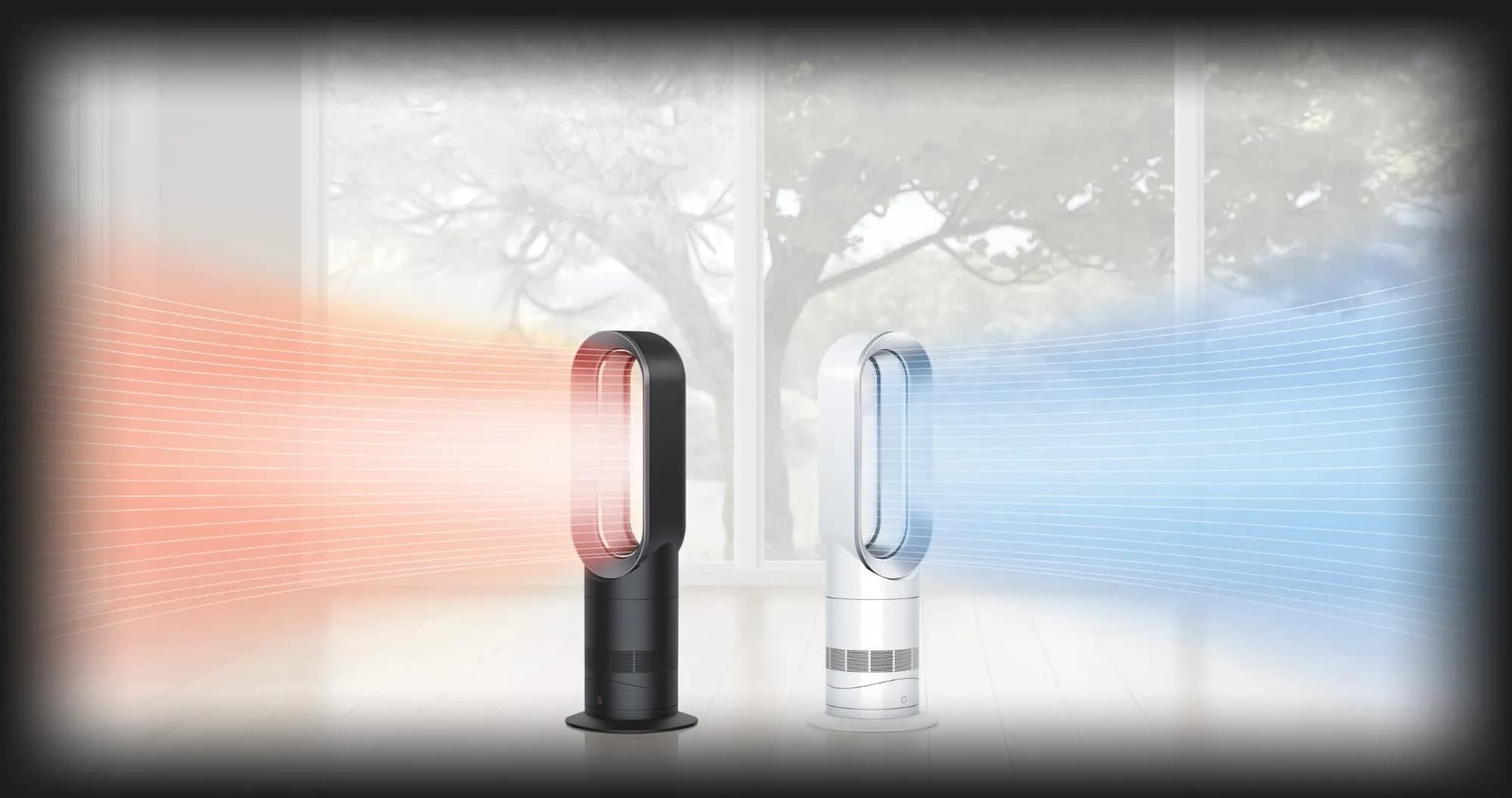 Тепловентилятор Dyson AM09 Hot and Cool Fan (White/Satin Silver)